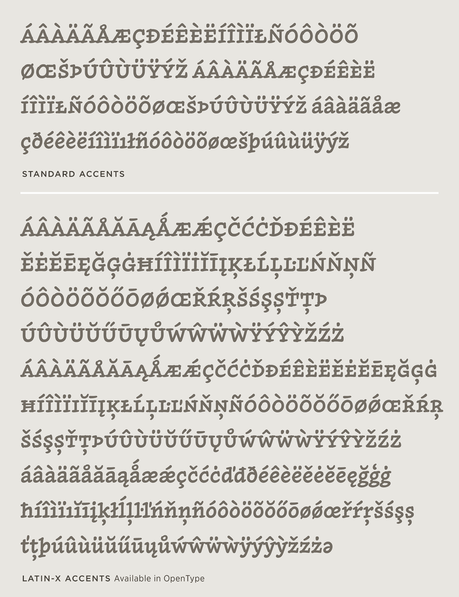 Inkwell: Latin-X Character Set
