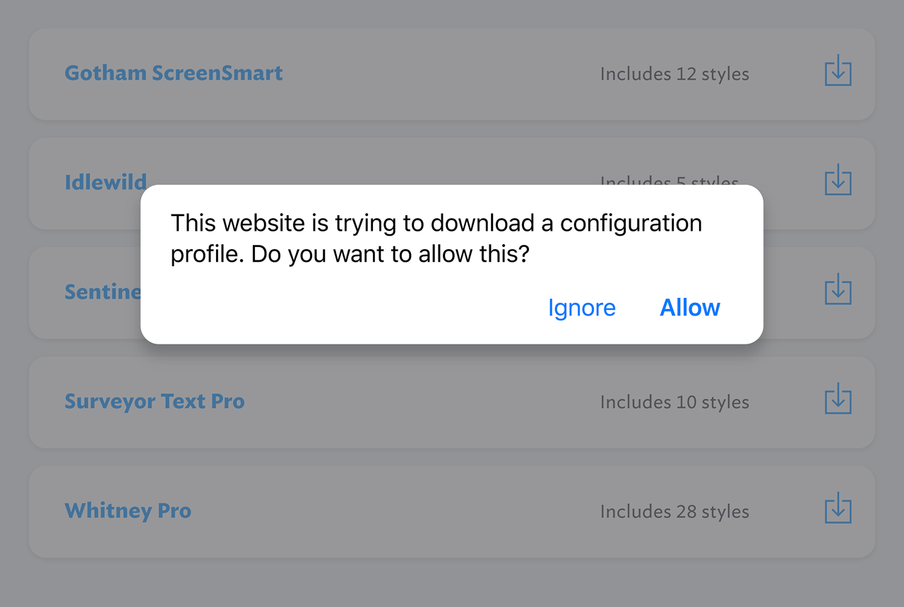 How To Install Fonts On An IPad Or IPhone Fonts By Hoefler Co 